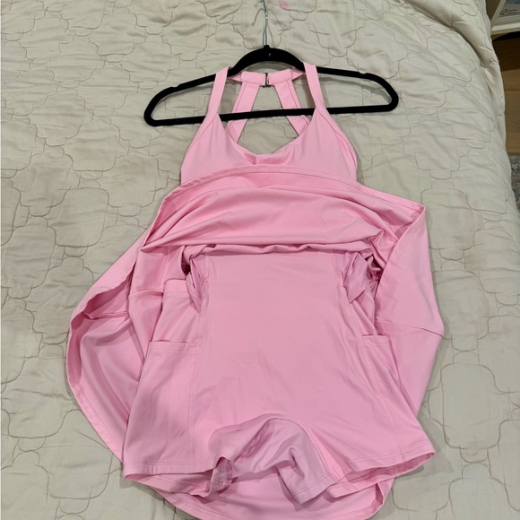 Beautiful pink tennis/pickleball dress with fun back cut out and details. - Picture 3 of 4